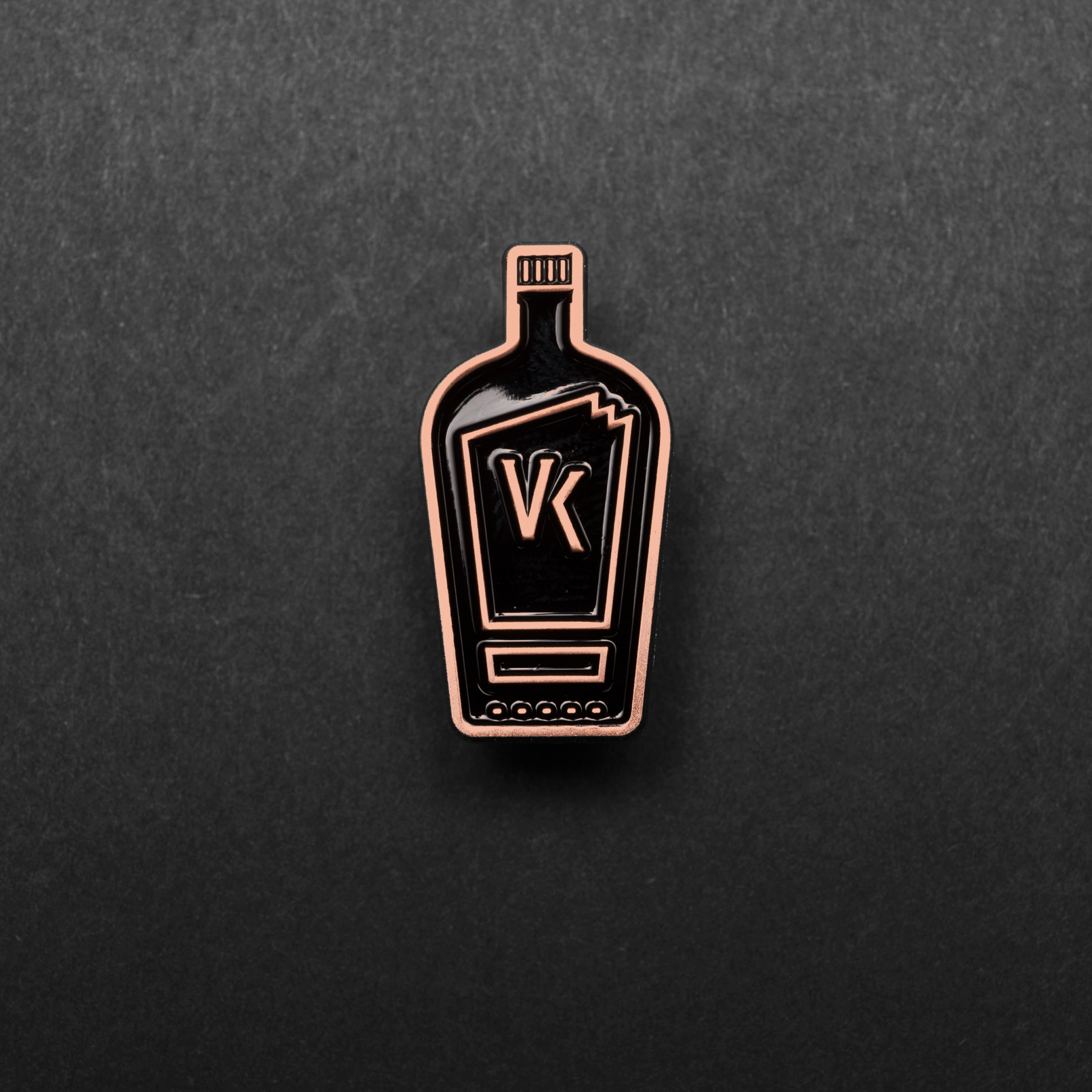 Black Enamel Pin